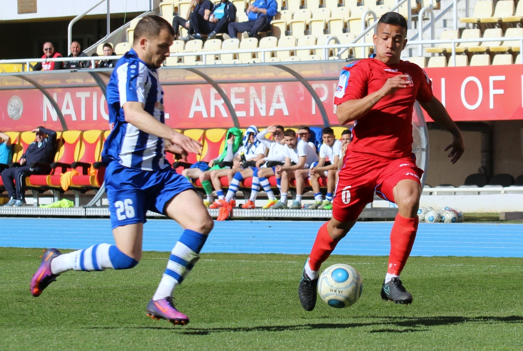 Medjit Neziri against Sebastian Herrera; photo: FK Rabotnichki
